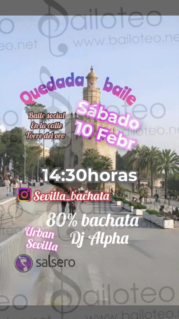Bailoteo Urban Sevilla Sábado 10 Febrero en la torre del oro con DJ Alpha