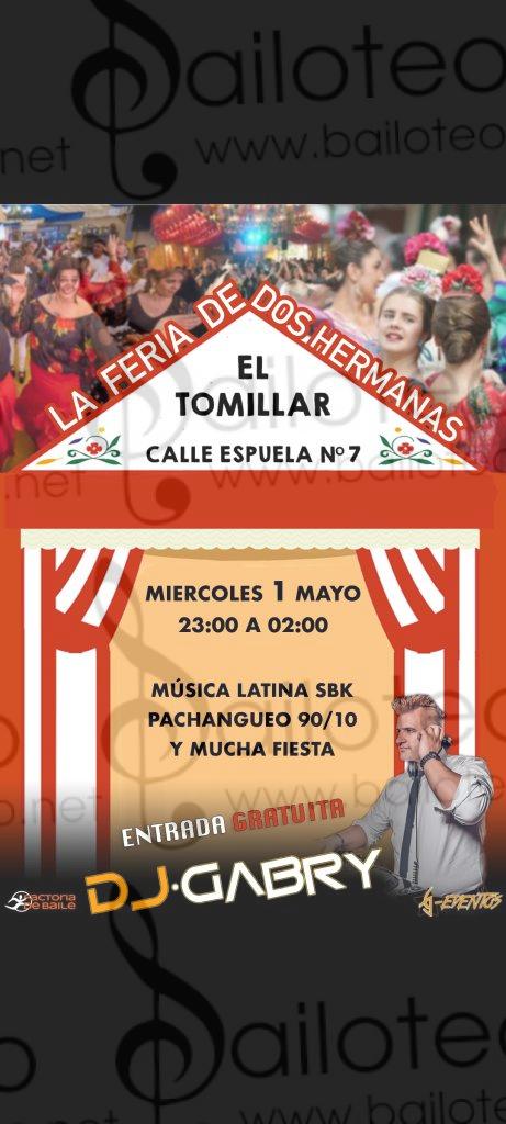 Bailoteo Fiesta SBK miércoles 1 Mayo en caseta el Tomillar con DJ Gabry